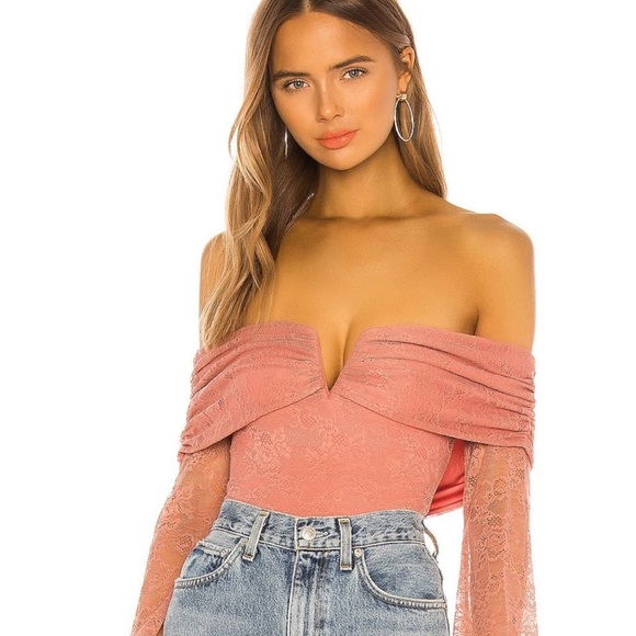 MAJORELLE Lovett Bodysuit in Blush - Picture 9 of 9